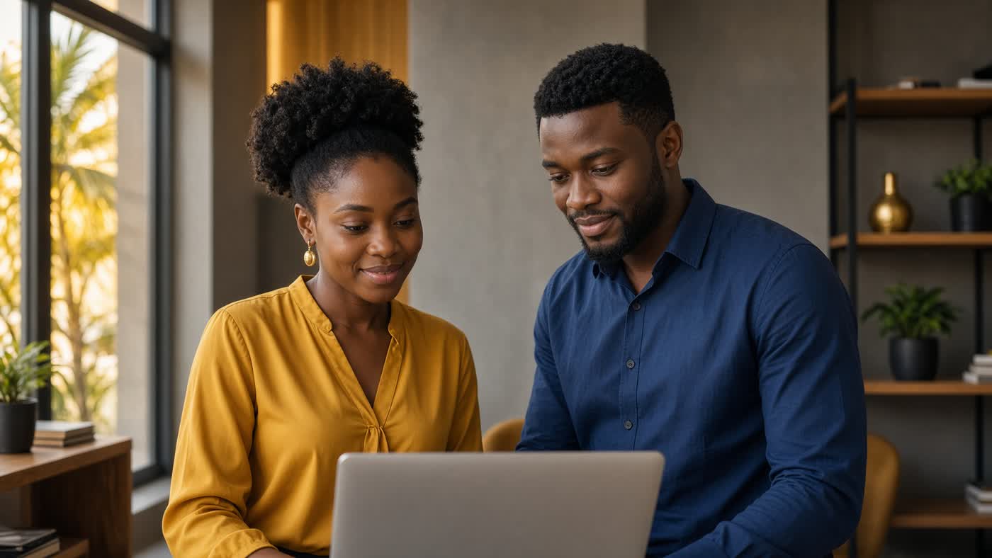Ghanaian business owners working together