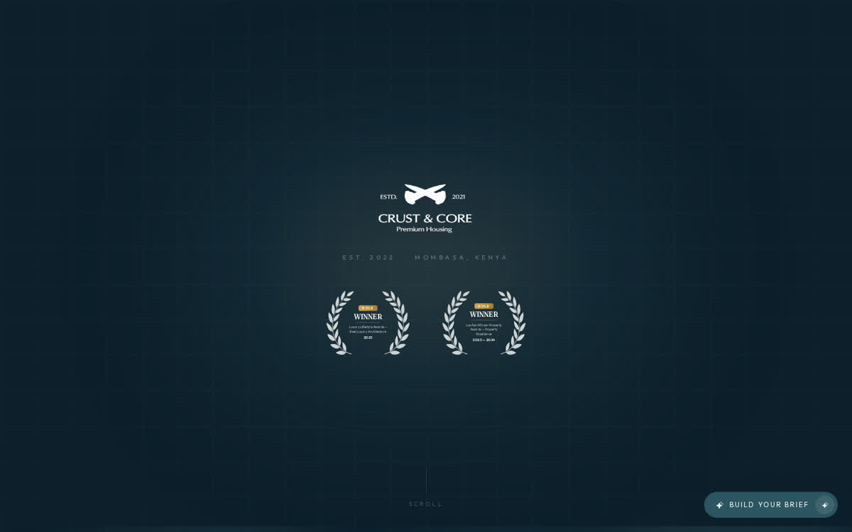 Crust & Core homepage